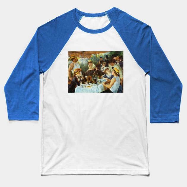 Luncheon of the Boating Party by Pierre Renoir Baseball T-Shirt by MasterpieceCafe